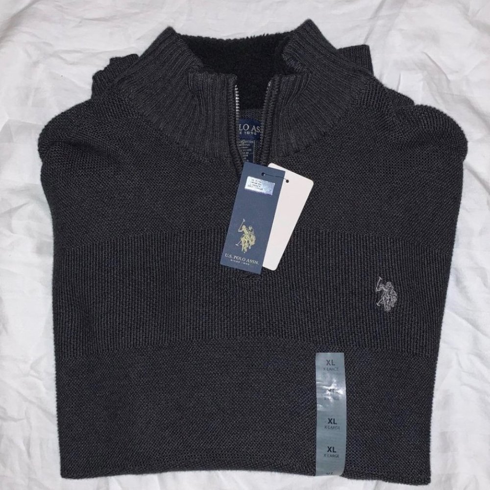 U.S. Polo Assn Quarter Zip Sweater
